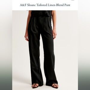 A&F Sloane Tailored Premium Linen Pant